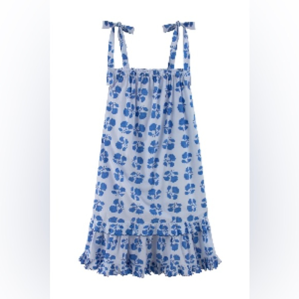 Tiny Big Sister Blue Floral Maxi Dress